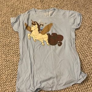 tina bobs burgers t shirt. small bleach stain.